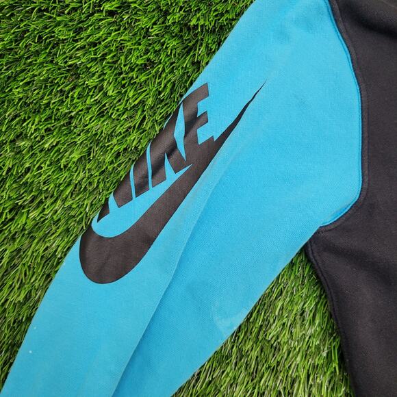 NIKE Swoosh Hoodie Womens Small 20x24 Black Spellout - Picture 15 of 15